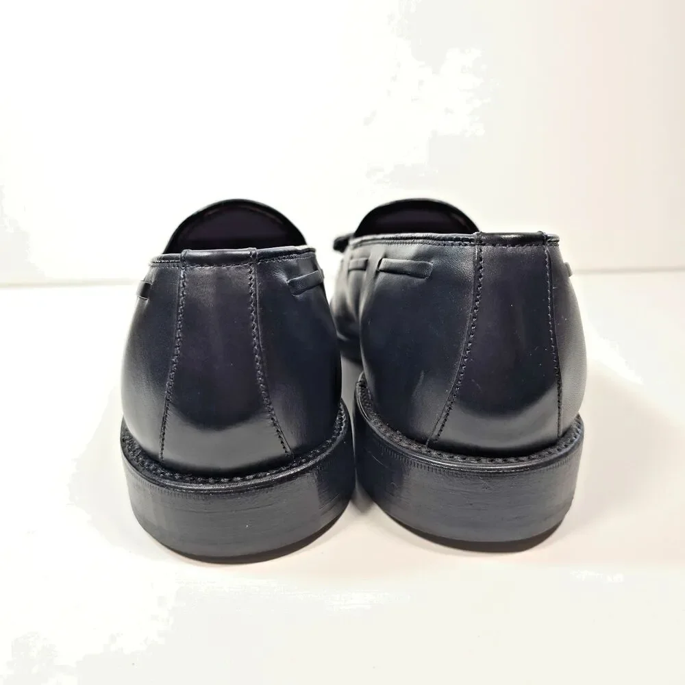 Allen Edmonds Grayson 8217S Tassel Loafers 8.5 D Black Leather USA Dress Shoes